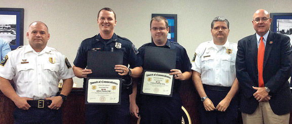 LPD Officers Honored - Dusty Coker & Nick Terry / Walker Co Messenger