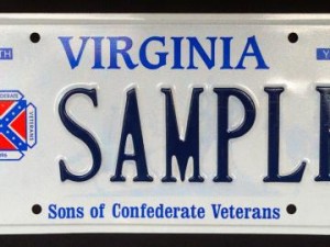 Virginia Rebel Flag Tag