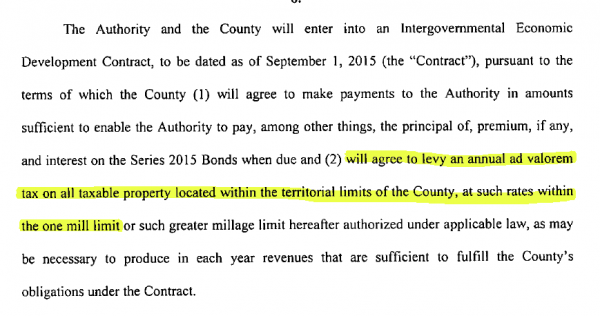 WCDA Bond Proposal Page 5 Excerpt