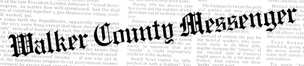 Walker County Messenger Masthead