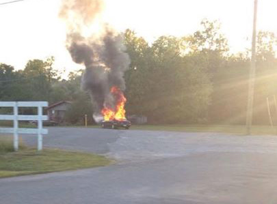 Wreck / Stoleman Rd Car Fire 09-17-15 / The Summerville News