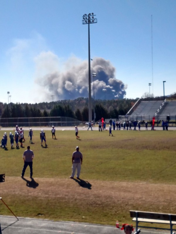 Barwick Fire as Seen from LHS