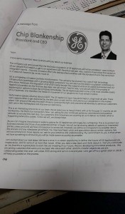 Electrolux Merger Cancellation Letter - GE