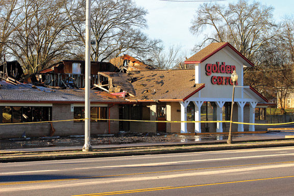 Fort O Golden Corral Fire Aftermath / Catoosa County News