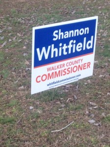 Shannon Whitfield Yard Sign