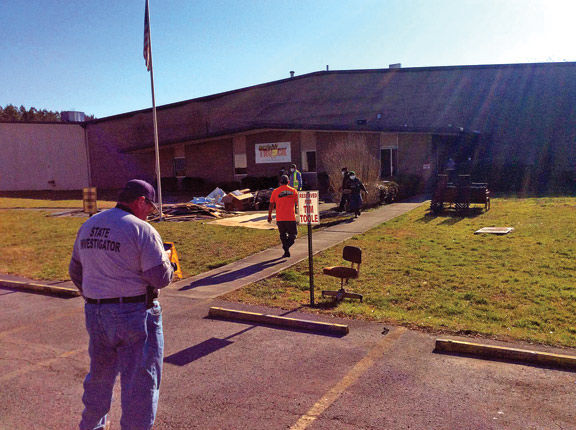 State Fire Inspector at Ronile Fire / Walker Co Messenger Josh OBryant