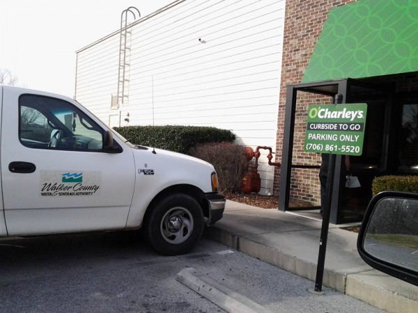 Walker Water & Sewer Authority Truck at OCharleys