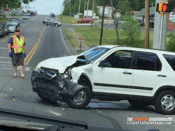 Wreck at North Main and Roadrunner, April 28 2016