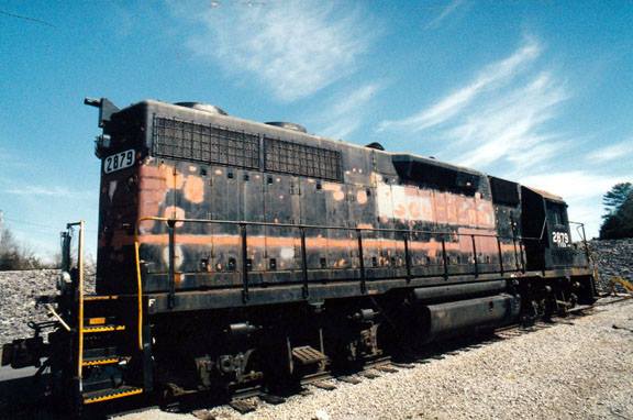 TAG Engine 80 Stored at TN Valley Railroad Museum Before Restoration