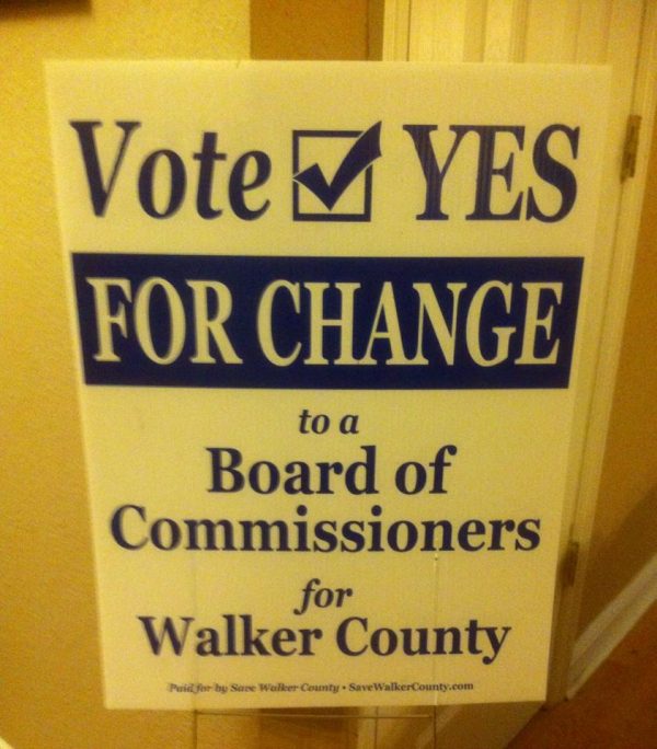 Vote YES on Board of Commissioners Sign