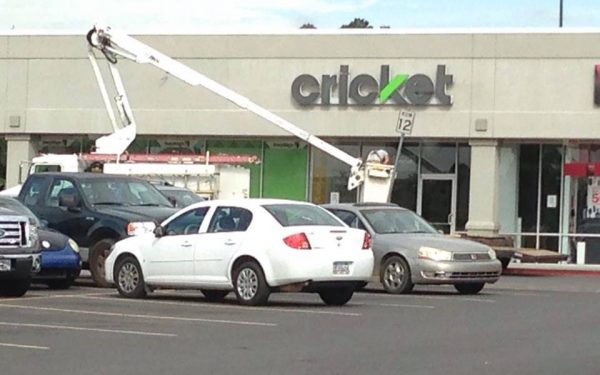 Cricket Wireless Store Signage Installed