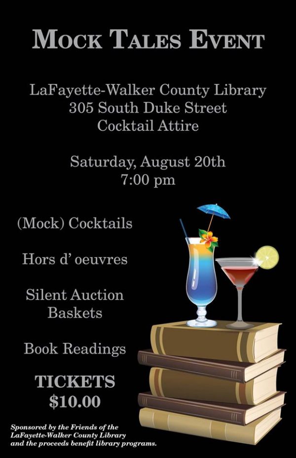 LaFayette Library Mocktail Fundraiser