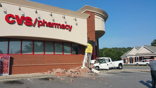 Wreck at Summerville CVS / July 31 2016