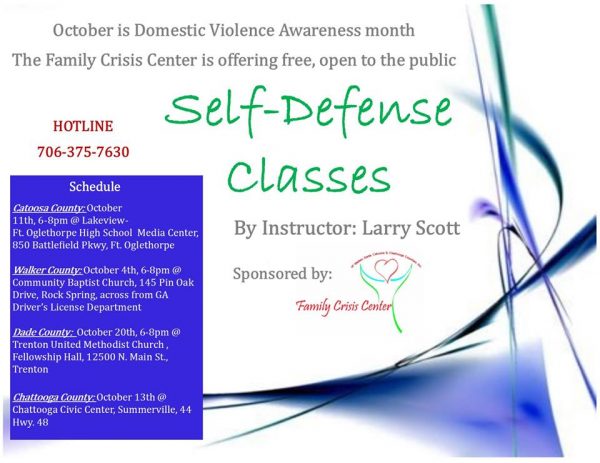 Family Crisis Center Self Defense Classes 2016