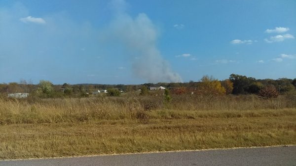 Fire in Rocky Face As Seen from Rock Spring