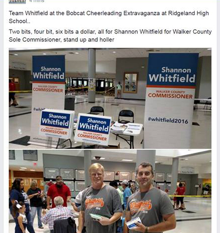 Whitfield Booth at Ridgeland Cheerleading